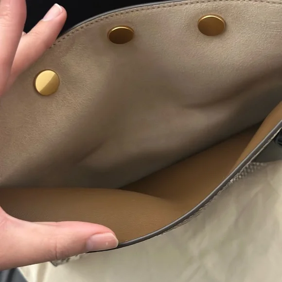 Tory Burch Lee Radziwill Exotic Small Double Bag - Picture 11 of 14